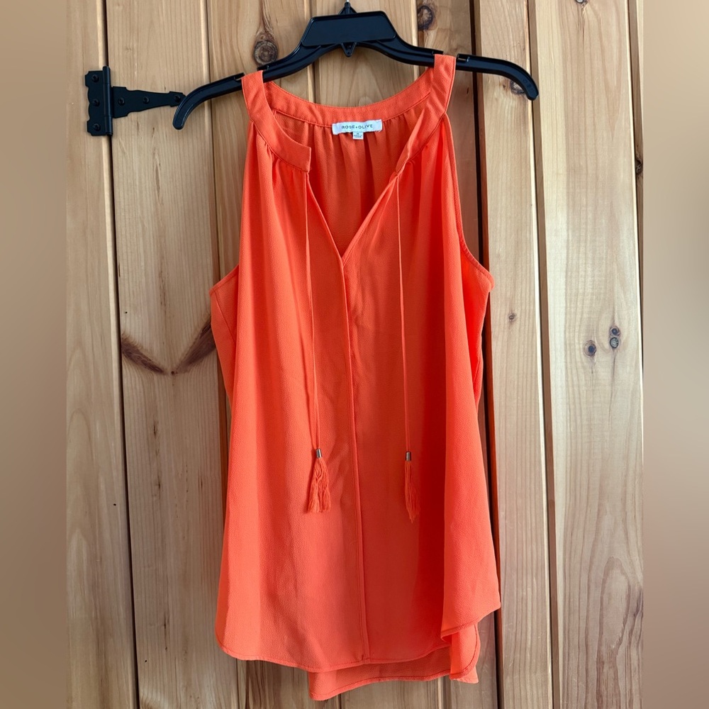 Bold Orange Tank Top